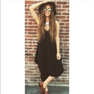 Black Harem style Free People Jumpsuit